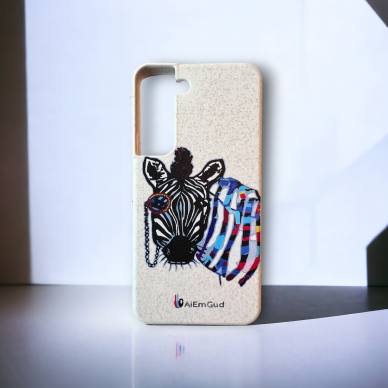 BIO Phone case 100% biodegradable "zebra"