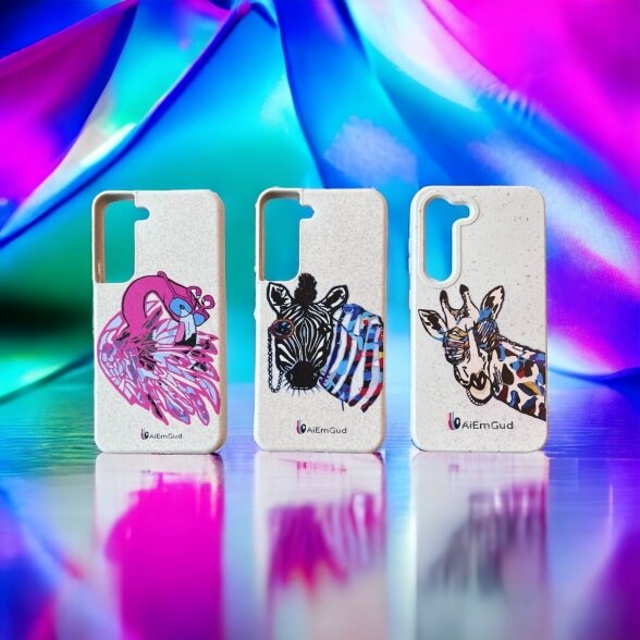 BIO Phone case 100% biodegradable "zebra" 4
