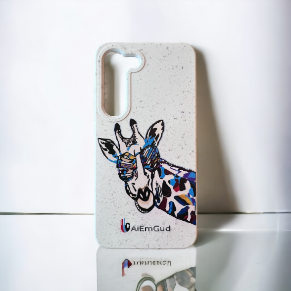 BIO Phone case 100% biodegradable "giraffe"