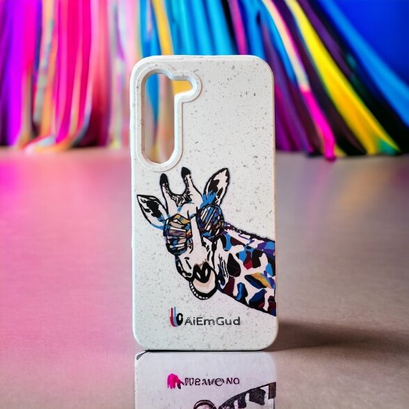 BIO Phone case 100% biodegradable "giraffe" 2
