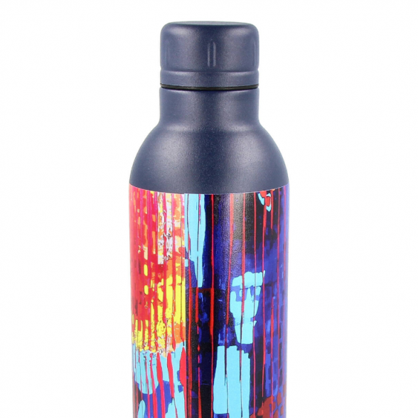 Stainless steel Thermo bottle 510 ml. ARTWORK JOY OF LIFE, dark blue 2